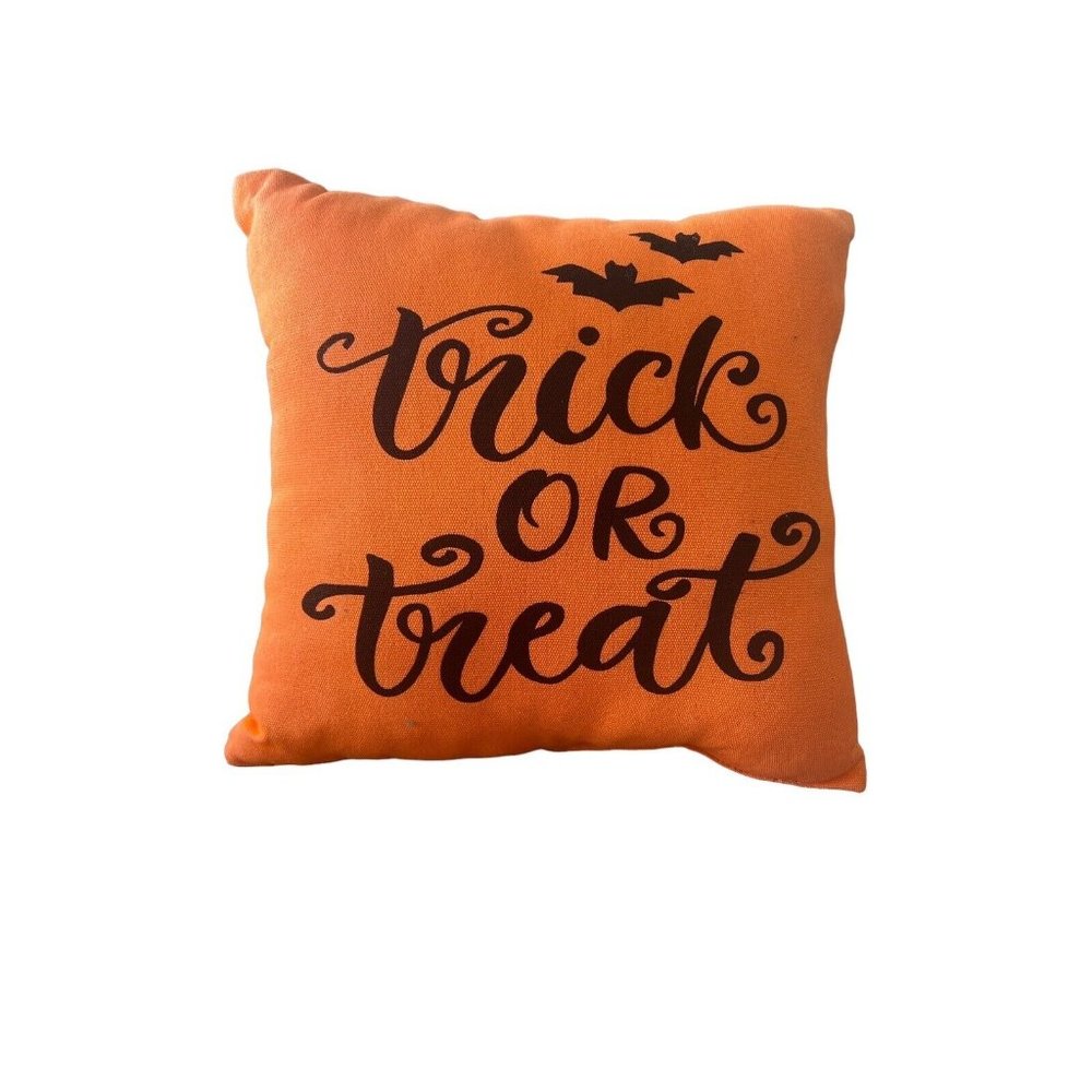 Glow in Dark Halloween Throw Pillow 12x12 - Picture 1 of 2